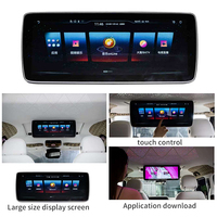 TV montada en el coche, TV de entretenimiento montada en el techo, TV de control de voz con pantalla táctil para Benzz G-Class w464 reacondicionamiento de TV de alta definición