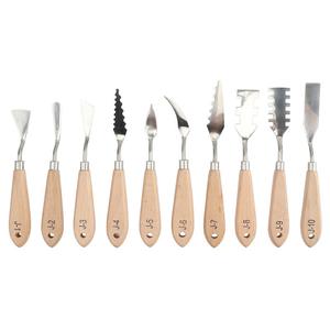 Herramientas Manuales de Raspado para Arte Popular Xin Bowen, Números 1-10 #   Juego de Espátulas para Masilla con Mango de Plástico y Cuchillo de Acero Inoxidable - Product Image 1