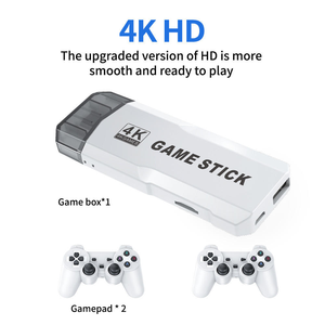 Console de jeu portable <span class=keywords><strong>M2</strong></span> 4K avec manette sans fil 2,4 GHz, prise EU, mémoire 64 Go, 5000-10000 jeux, style rétro, console de jeu TV - Product Image 3