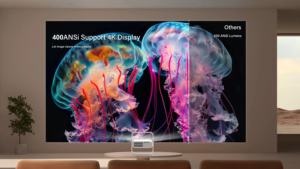 Proyector <span class=keywords><strong>Netflix</strong></span> oficialmente 4K con WiFi y Bluetooth Dolby Audio Auto Focus Smart Projecto Movie Home Theater Proyector - Product Image 2