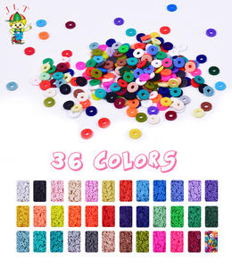 Vente chaude bricolage coloré argile perle ensemble 6mm argile perles fabrication de bijoux perles de rocaille rondes pour les femmes collier - Product Image 4