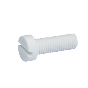 Perno de Plástico Blanco con Cabeza Cilíndrica Ranurada Bocast M3 M12 PP, Aislante, Fabricado a Máquina, para Uso Fotovoltaico - Product Image 3