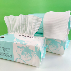 <span class=keywords><strong>Serviette</strong></span> jetable en gros personnalisé marque privée emballage extérieur LOGO Non-tissé coton tissu Salon propre <span class=keywords><strong>serviette</strong></span> de visage - Product Image 5