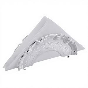 Porte-serviettes en coton jetable brodé personnalisé à succès, finition de luxe pour la décoration de table d'hôtel, fabriqué par Zahid Exports India - Product Image 1