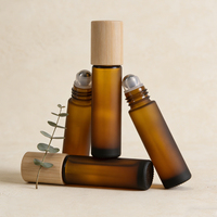 Couvercle en bambou écologique vaporisateur rechargeable pour parfum et parfum brume emballage de cosmétiques