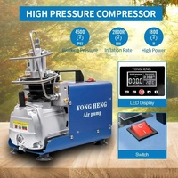 Compresseur d'air PCP 4500 PSI 30 MPa avec arrêt automatique et écran LCD pour gonflage de réservoirs de paintball et de plongée