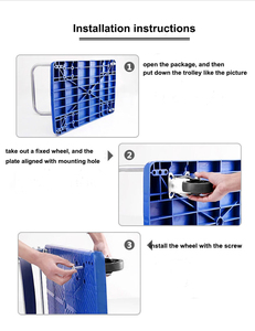 Nhiệm vụ nặng nề Giao thông vận tải công cụ xe với Orange PVC bánh xe nền tảng xe tải giỏ hàng gấp nền tảng Xe đẩy xe tải - Product Image 5