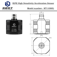 Capteur d'accélération piézoélectrique uniaxial IEPE 10V/g, transducteur d'accéléromètre de vibration ICP ±0,5g pour la surveillance des vibrations des bâtiments