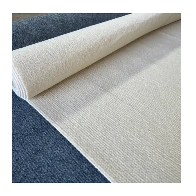 Vente directe d'usine bonne qualité tapis anti-décoloration support secondaire tissu de doublure gris comme matériau en tissu