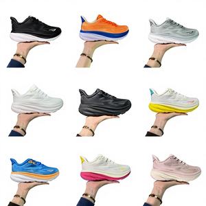 Zapatillas Deportivas de Alta Calidad <span class=keywords><strong>para</strong></span> Hombre y Mujer, Modelo Clifton 9 One, Color Arena, Triple Negro, Blanco y Gris, Estilo <span class=keywords><strong>para</strong></span> Caminar al Aire Libre - Product Image 1