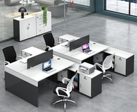 Meuble de bureau de direction, combinaison de mobilier de bureau, cloison de bureau, table d'ordinateur simple, bureau financier convertible