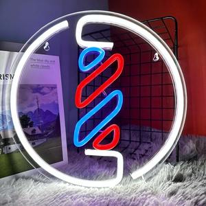 Letrero LED de Neón para Barbería y Salón de Belleza, Decoración de Pared, Alimentación por USB, Exhibición de Logotipo para Tiendas y Centros Comerciales, Multicolor, Resistente al Agua IPX3 - Product Image 1