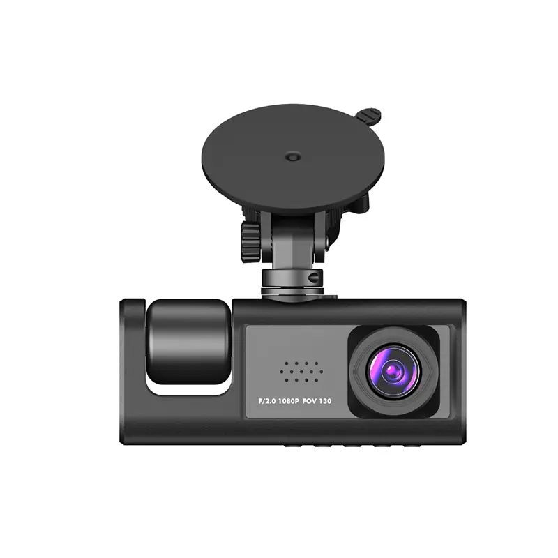 กล้องติดรถยนต์ Wi-Fi ขนาด2.0นิ้วกล้องติดรถยนต์เลนส์สามช่องกล้องบันทึกวิดีโอสำหรับขับรถสินค้ามาใหม่