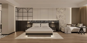 Meubles de chambre d'hôtel en panneaux de bois de style commercial moderne, prix de gros usine - Product Image 5