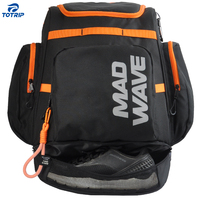 Sac à dos de sport décontracté et fonctionnel personnalisé de 45 L, imperméable, avec fermeture éclair, motif lettres et compartiment à chaussures