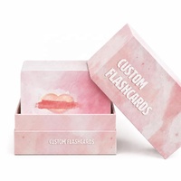 Cartes flash éducatives personnalisées en papier pour enfants, ensemble de cartes flash pour l'apprentissage des langues, cartes de formation à la mémoire avec boîte cadeau