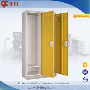 Casier en acier à 2 portes avec serrure à clé, armoire métallique pour club de fitness ou ski, pour le rangement et l'organisation - Product Image 4