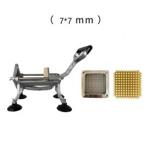 Cortador Manual de Papas Fritas de Acero Inoxidable para Cocina de Restaurante, Rebanador de Patatas y Cortador de Verduras y Frutas para Papas Fritas - Product Image 6