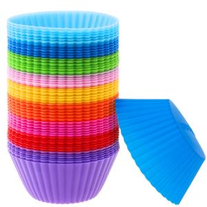 Stampo per mini muffin in silicone <span class=keywords><strong>da</strong></span> 7 cm, antiaderente, riutilizzabile, stampo per cupcake, stampo per torte al tartufo, per panificazione e attrezzi <span class=keywords><strong>da</strong></span> pasticceria - Product Image 1