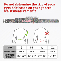 Ceinture de musculation AKADY Premium unisexe en EVA, résistante à l'usure, douce, protection professionnelle, soutien abdominal et dorsal, powerlifting
