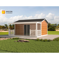 Kits de maisons préfabriquées en conteneurs, maisons miniatures, toit pointu détachable, installation rapide, taille personnalisable pour bureau, immeuble, appartement
