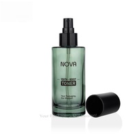 100ml 120ml 150ml bouteille de pulvérisation en verre de couleur personnalisée bouteille de pulvérisation d'huile corporelle avec bouchon noir