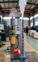 Générateur de vapeur industriel vertical entièrement automatique à haute température 200 kg, alimenté au mazout ou au gaz, pour usine