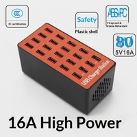 Multiprise USB 10-20 ports pour téléphones et tablettes, chargeur 100W de qualité studio, emballé en plastique, compatible mondial