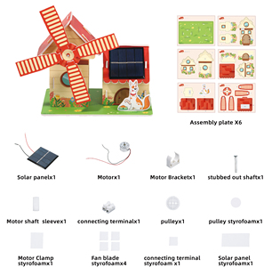 <span class=keywords><strong>DIY</strong></span>-Technologie-Set für Grundschüler: Handgefertigte Solar-Windmühlen, Wissenschaftliches Lernspielzeug, MINT-Kit, CE-Zertifiziert, Individuell Anpassbar - Product Image 3