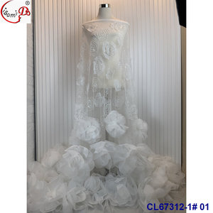 Lisami đậu chấm sóng thời trang Sequins vàng xanh đen bên cô dâu thiết kế đám cưới ren vải cho sang trọng ăn mặc và dịp - Product Image 2