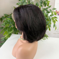 Perruque Lace Front HD 13x4 en Cheveux Humains 100% Naturels, Lisse Crépu, Densité 150%, Pré-épilée, Sans Colle, Ligne de Cheveux Naturelle