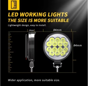 Maidsail Valesun, Nueva Llegada, LYD-42WR, Luz de Trabajo de 14 LED, Faros Delanteros Redondos Blancos de 12V 24V para Camiones, SUV, Faros Delanteros de Ingeniería LED - Product Image 2