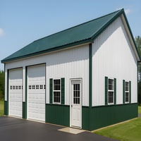 Kit de construction métallique préfabriqué haut de gamme pour garage, hangar, entrepôt industriel, facile à assembler, résistant aux intempéries