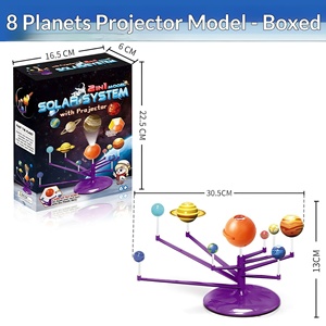 Modèle du Système Solaire avec Huit Planètes en Plastique, Puzzle d'Éducation Précoce pour Enfants, Projecteur Vocal 3D, Jouet d'Expérience Scientifique Électrique - Product Image 5