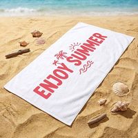 Serviette en microfibre personnalisée à séchage rapide avec impression de logo, protection solaire estivale, serviettes de plage en microfibre douces et populaires de grande taille