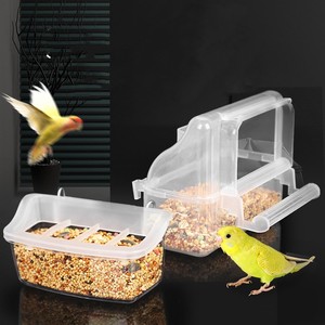 Toptan şeffaf plastik kuş güvercin besleme çanaklar splabird kuş dağıtıcı kafes gıda dağıtıcı güvercinler kuş besleyici satış - Product Image 5