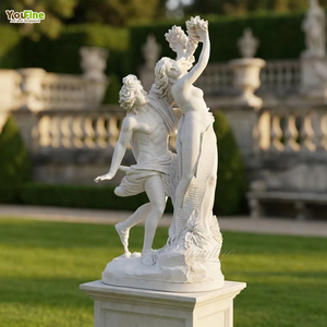 <span class=keywords><strong>Statue</strong></span> classique en marbre naturel d'Apollo <span class=keywords><strong>et</strong></span> de <span class=keywords><strong>Daphné</strong></span> pour la décoration de jardin, de villa ou de parc en extérieur - Product Image 1