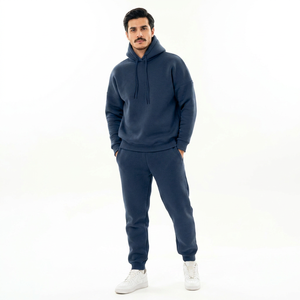 Conjunto Deportivo Personalizado 2 en 1 con Capucha y Estampado, Chaqueta Deportiva Informal para Hombre, Chándal para Correr, 100% Algodón, Ropa Deportiva Urbana - Product Image 1