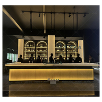Comptoir de bar de restaurant led de luxe, comptoir de bar de boîte de nuit moderne personnalisé