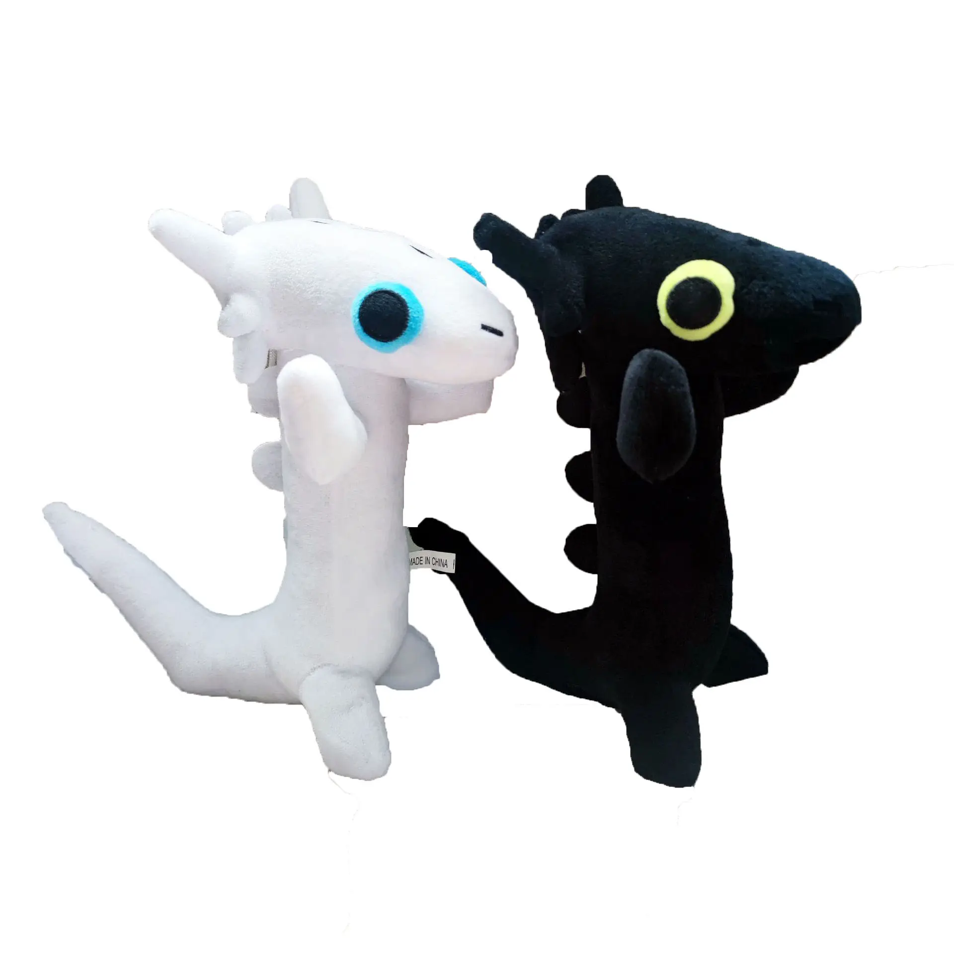 Produk baru lintas batas mainan mewah naga menari menari figur naga hitam dan putih stok tersedia