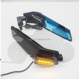 Nuevo Espejo Retrovisor Lateral LED para Motocicleta, de Aluminio CNC, Universal, para Motos de Carreras, Compatible con Cf <span class=keywords><strong>Moto</strong></span> 450, CBR, ZX4R, R3, <span class=keywords><strong>R6</strong></span>, R7 - Product Image 4