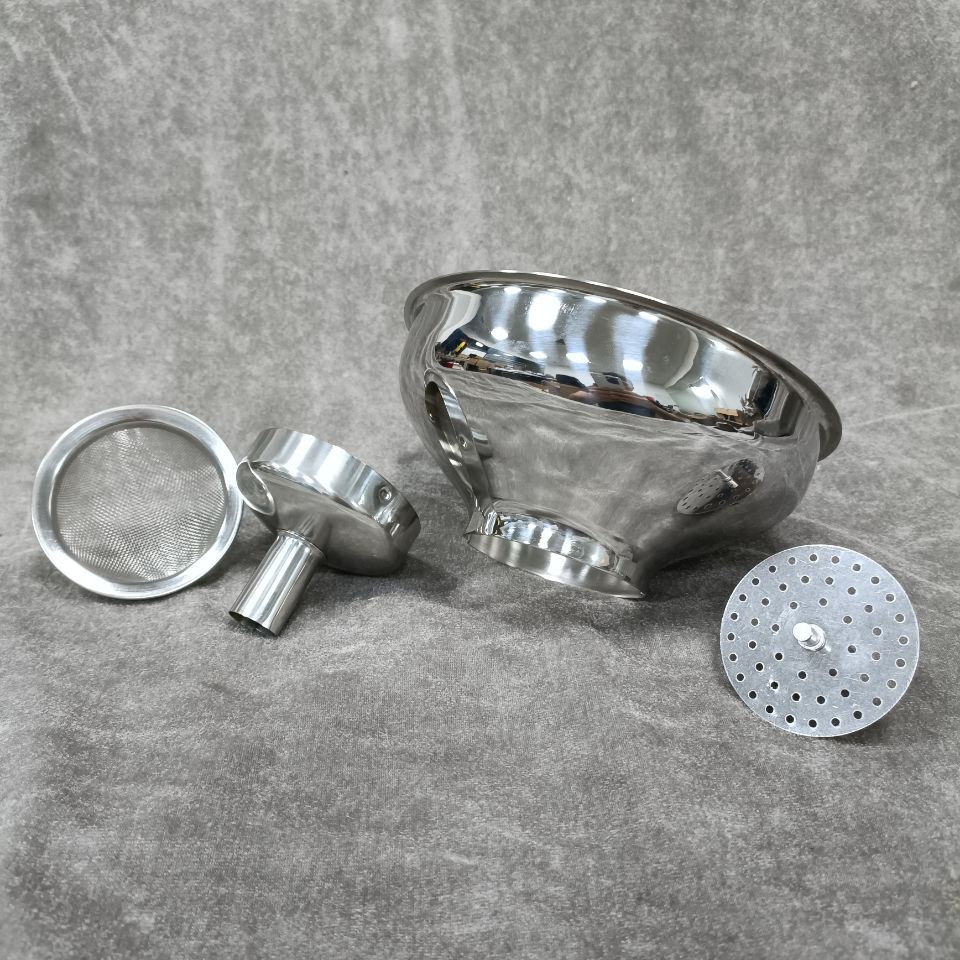 silver-4 sets 14cm cone funnel mesh screen