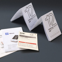 Brochure de produit professionnelle en couleur avec impression offset, pages perforées, usine source