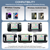 Exploter Wireless CarPlay Wireless Android Auto Video Interface pour Tesla Model Y Model 3 CarPlay Android Auto Dongle Adapter