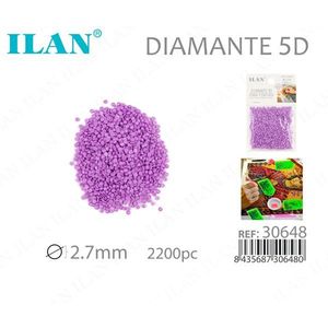 Ilan Diamante 5D 2.7mm Viola 2200pz per Pittura Diamante - Product Image 1