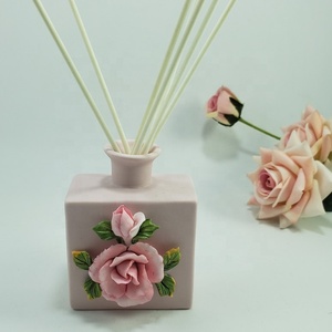 Thân Thiện Với Môi Tùy Chỉnh Gốm Hương Thơm Khuếch Tán Chai Phong Cách Sứ Hoa Khuếch Tán Tinh Dầu Xe Hương Thơm Không Khí Tươi Quà Tặng - Product Image 5