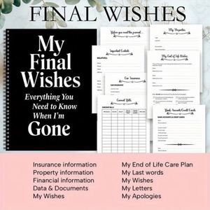 Customizable Mini PVC Cover Elegant Plant <b>Journal</b> & Legacy Important Documents Planner - Product Image 4