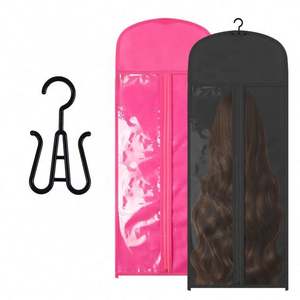 Sac de rangement anti-poussière pour perruques et extensions capillaires avec cintre intégré - Product Image 1