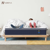 Matelas Luxe Moderne Hôtel 5 Étoiles Euro Top Confort Mousse Haute Densité Style Intelligent 5 Zones Ressorts Ensachés Latex