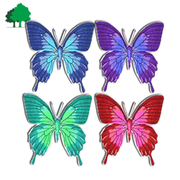 Écussons imprimés personnalisés en tissu sergé écologique, forme fleur, imprimés à la machine, thermocollants, couleur personnalisée pour vêtements et chapeaux